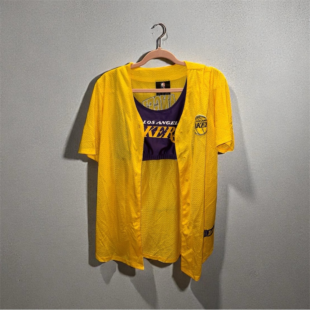 Gently used Lakers Lightweight Jersey and Tank/bra